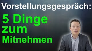 Vorstellungsgespräch 5 Dinge IMMER mitbringen Welche Unterlagen mitnehmen  M Wehrle [upl. by Eneleoj865]