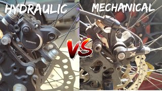 Hydraulic Brakes vs Mechanical Disc Brakes ano mas maganda ano ang dapat mong bilhin [upl. by Jake]