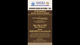 Admission 2024  Special Online Counselling amp Awareness Session [upl. by Aural]