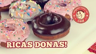 Donas Receta Fácil  El Guzii [upl. by Ellennoj]