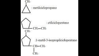 NOMENCLATURA DE HIDROCARBONETOS DE CADEIAS FECHADAS RESOLUÇÃO DE EXERCÍCIOS [upl. by Hewet]