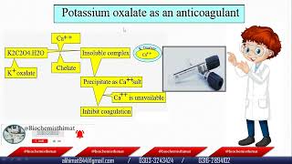 Anticoagulant Potassium oxalateAmmonium oxalate action mechanism uses advantages disadvantages [upl. by Phaidra]