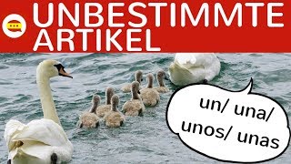 Unbestimmte Artikel un una unos unas  Singular Plural Endungen einfach erklärt  Spanisch [upl. by Austreng]