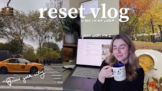 a cozy november reset vlog in nyc 🍁 plan with me central park fall cooking at home life updates [upl. by Polky151]