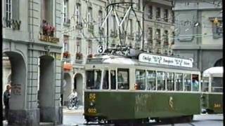 Bern Trolleybus amp Tram 1989 [upl. by Mchale]