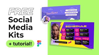 Free Social Media Kits  Tutorial Upgrade Your Socials in Minutes [upl. by Leontina]