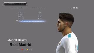 Achraf Hakimi FACE PES 2013 BY AHASSAN FACEMAKER [upl. by Alidus]