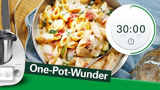 Ruckzuck One Pot Hähnchen Pasta Rezept in 30 Minuten kochen [upl. by Einaffit]