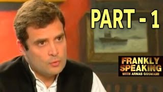 Frankly Speaking with Rahul Gandhi  Part 1  Arnab Goswami Exclusive Interview [upl. by Merrell]