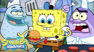 Every SpongeBob Character Whos EVER Worked At The Krusty Krab 🍔  SpongeBobOfficial [upl. by Deming]