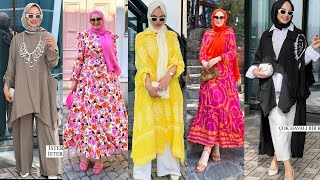 ملابس محجبات موضة صيف 2024 💥 hijab Muslim 🌟 vêtements pour femmes ✨ hijab outfits ✨top hijab 💥 [upl. by Nalani998]