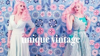 Summer Dresses from Unique Vintage ASMR whisperingampsoftly speaking fabric packaging sounds [upl. by Annot830]