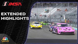 IMSA EXTENDED HIGHLIGHTS Porsche Carrera Cup in Miami  5524  Motorsports on NBC [upl. by Lseil651]