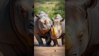 Hippo vs rhino who wins 🦛 🦏 [upl. by Ahseet]