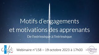 Webinaire Motifs et motivations [upl. by Cornish]