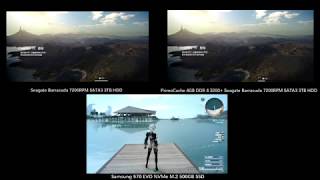 Final Fantasy 15 Loading Comparison  HDD vs PrimoCache vs SSD [upl. by Rabjohn]