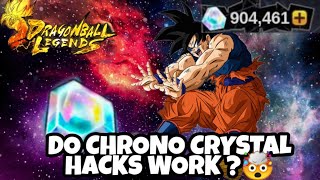 DO DRAGONBALL LEGENDS CHRONO CRYSTAL HACKS WORK 🤯 [upl. by Danby]