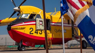 Super Scoopers Welcomed Back To Los Angeles To Aid Fight Against California Wildfires [upl. by Ennaesor]