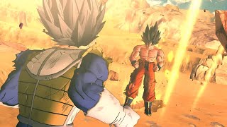 What if GOKU turned SUPER SAIYAN against Vegeta SAIYAN SAGA English Dub [upl. by Leotie]