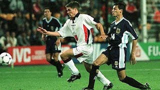 Michael Owen vs Argentina WC 1998 English Commentary [upl. by Heaps845]