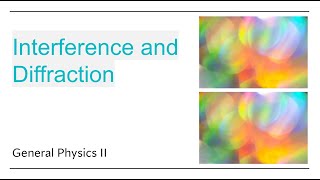 Interference and Diffraction  General Physics II [upl. by Barthol]