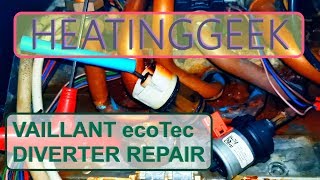 Vaillant ecoTec Diverter Valve Repair Leaking Valve Fixed buycombi Kit Review leaking ecotec [upl. by Danica]