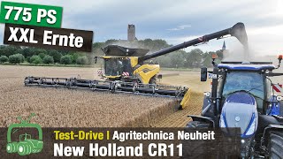 New Holland CR11 TestDrive  Neuer XXL Mähdrescher  Werksrundgang Zedelgem  CR10  Landwirtschaft [upl. by Thomajan926]