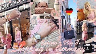 🇪🇺 VLOG 3  LUXURY SHOPPING IN GERMANY 🇩🇪 HERMES CHANEL LOUIS VUITTON GUCCI ROLEX amp MORE 😱💖🛍 [upl. by Cohlier949]