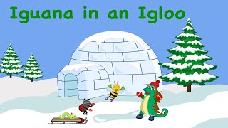 Iguana in an Igloo  Positional Words  Letter I Story  Prepositions  Easy to Read Story [upl. by Elyrrad]