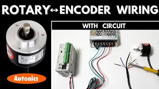 Rotary Encoder WiringConnection with PLC II What is Rotary Encoder Autonics E40S625003T24 [upl. by Storer670]