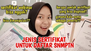 JENIS SERTIFIKATPIAGAM PRESTASI YANG BISA DILAMPIRKAN UNTUK MENDAFTAR SNBP 2024🔥 [upl. by Flanna]