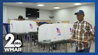 Polling places around MD opened their doors Thursday for early voting [upl. by Ahkos858]