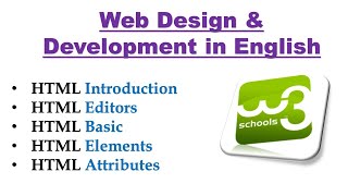 Introduction of HTML using w3schools html  HTML Tutorial [upl. by Audette543]