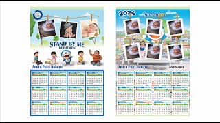 KALENDER KEREN TAHUN 2024  CORELDRAW [upl. by Alidis306]