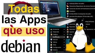 Todas las Aplicaciones que uso en Linux Debian 12  Bookworm GUI  CLI [upl. by Thaine727]