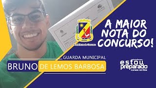 CONHEÇA O CANDIDATO QUE TIROU A MAIOR NOTA DO CONCURSO GUARDA CARUARU [upl. by Ecinaej]