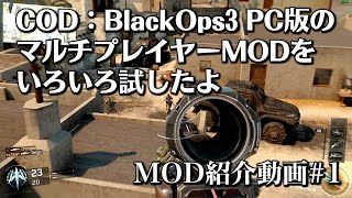 【BO3MOD紹介】PC版BO3のMODを色々やってみたよ！ [upl. by Nosyarg]