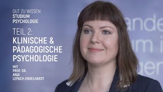 Das PsychologieStudium an der PFH Göttingen Teil 2 Klinische und pädagogische Psychologie [upl. by Eudoxia]