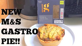 New MampS Gastropub STEAK amp CHIPS PIE  Food Review [upl. by Manvil]