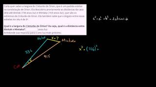 Lei dos cossenos para distância estelar [upl. by Sheldon216]