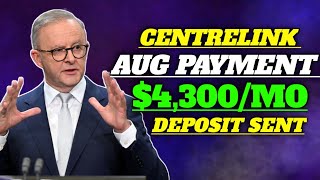 Announced By Centrelink A Huge Increase In August Payments OF About 4300 For All The Pensioners [upl. by Eli664]