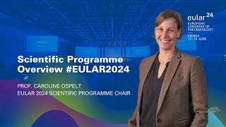 Prof Caroline Ospelt about Scientific Programme at EULAR 2024 [upl. by Latrice]