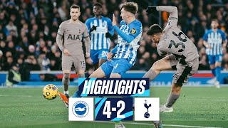 BRIGHTON 42 TOTTENHAM HOTSPUR  PREMIER LEAGUE HIGHLIGHTS [upl. by Pellikka]