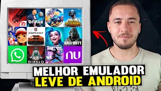 O MELHOR Emulador LEVE de ANDROID pra PC  TUTORIAL COMPLETO [upl. by Ayanet470]