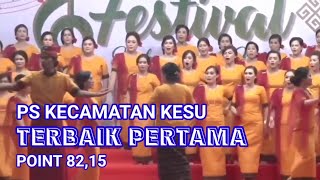 PS Kecamatan Kesu Terbaik PertamaFestival Paduan Suara Natal II Kab Toraja Utara 2022 [upl. by Emyam481]