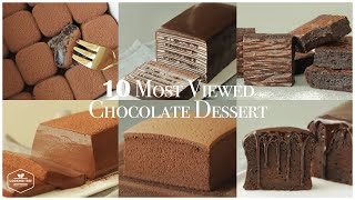 가장 많이 본 10가지 초콜릿 케이크 amp 디저트 모음zip Top 10 Most Viewed Chocolate Cake amp Dessert Recipe  Cooking tree [upl. by Attekal]