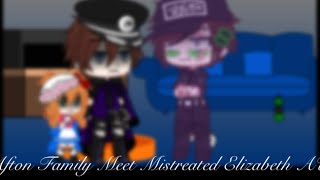 Afton Family Meet The Mistreated Elizabeth AU  FNAF  GC My AU [upl. by Justicz995]