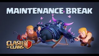 LUNAR UPDATE 2024  Maintenance Break Today Clash of Clans [upl. by Aittam]