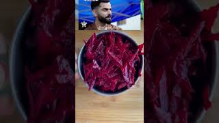 Virat Kohli food  beetroot salad recipe viratkohli salad beetroot [upl. by Tterrej]