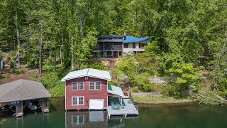 The Boat House  Lake Living In Landrum South Carolina  22 Million Listing  Luxury Video Tour [upl. by Enomis186]